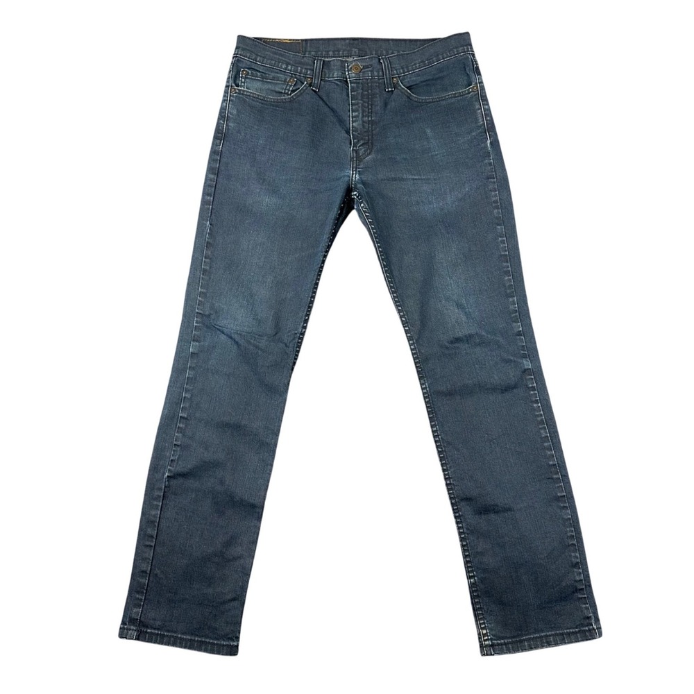Levis 511 Slim Fit Jeans Mens 34x32 Dark Indigo Wash Cotton Stretch Denim